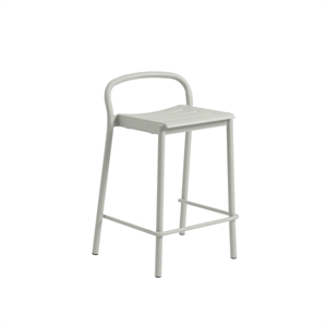 Muuto Linear Steel Bar Stool 65 cm Gray