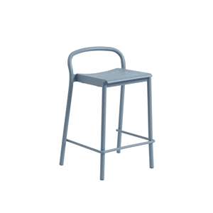 Muuto Linear Steel Bar Stool 65 cm Pale Blue