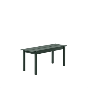 Muuto Linear Steel Penkki Tummanvihreä 110 X 34 cm