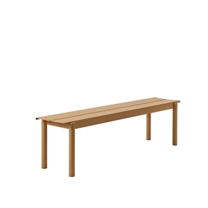 Muuto Linear Steel Bench Burnt Orange 170 X 34 cm