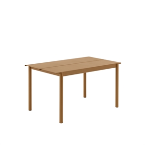 Muuto Linear Steel Table Roasted Orange 140 X 75 cm