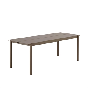 Muuto Linear Steel -pöytä 200 x 75 Cm, Taupe