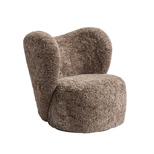 NORR11 Little Big Armchair Swivel Sheepskin Sahara