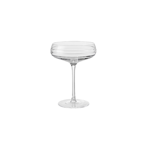 Louise Roe Champagne Coupe Triple Cut -samppanjalasisetti, 4 kpl, kirkas