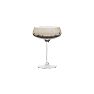 Louise Roe Champagne Coupe Single Cut -samppanjalasisetti, 4 kpl, savunvärinen