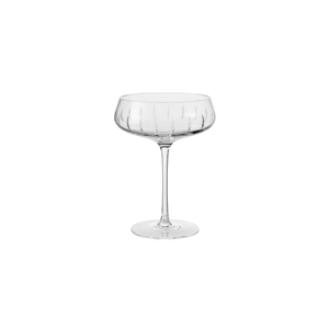 Louise Roe Champagne Coupe -lasit, 4 kpl, Cut , samppanjalasisarja