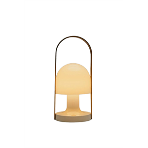 Marset FollowMe Plus -pöytävalaisin, Valkoinen/tammi