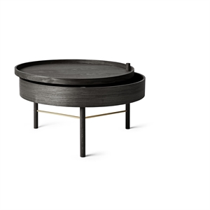 Audo Turning Coffee Table Ø65 Black Ash