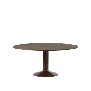 Muuto Middle Dining Table Ø160 Dark Oiled Oak/Dark Red