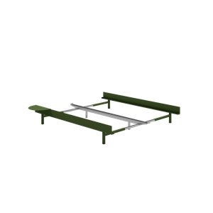 MOEBE Bed Bed Frame 90-180 cm Pine Green