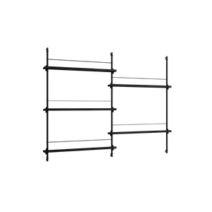 Moebe Magazine Shelving MS.115.2 Black