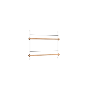 Moebe Magazine Shelving MS.65.1 Oak/ White