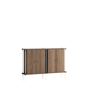 MOEBE S.115.2.E.SO Shelving System Smoked Oak/ White