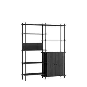 MOEBE S.200.2.I.BL Shelving System Black