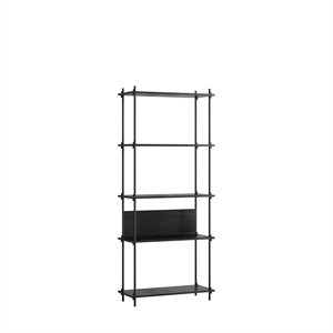 MOEBE S.200.1.A Shelving System Black/ Black