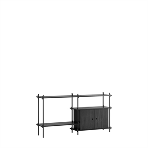 MOEBE S.85.2.C Shelving System Black/ Black