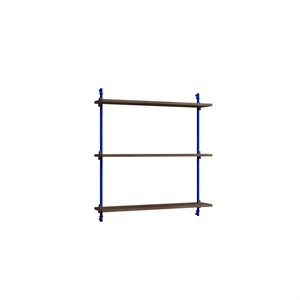 Moebe Standard -seinähylly, savutammi/syvänsininen
