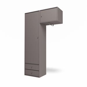 Montana Selection Attire II -vaatekaappi Ripustustangolla, 35-kahvi