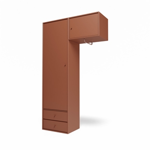 Montana Selection Attire II -vaatekaappi Ripustustangolla 146 - Hasselpähkinä