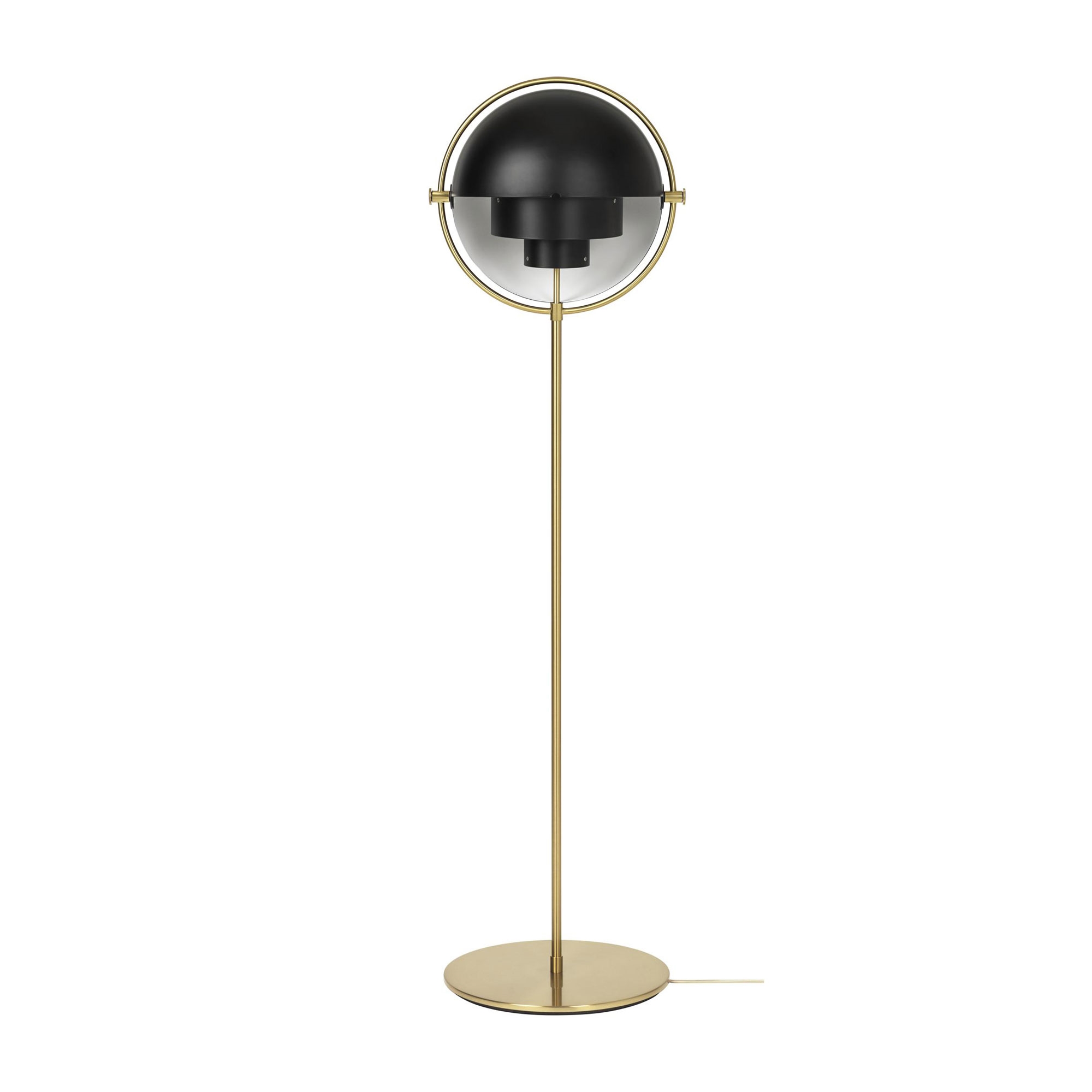 GUBI Multi-Lite Floor Lamp Brass & Black