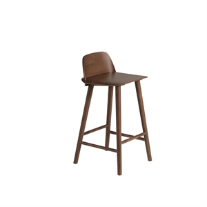 Muuto Nerd Bar Stool Dark Brown H65