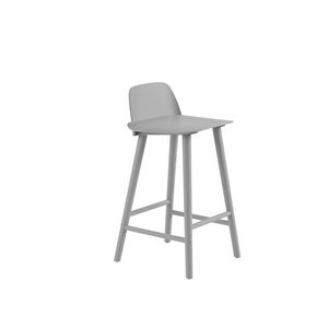 Muuto Nerd Bar Stool Gray H65