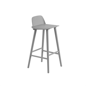 Muuto Nerd Bar Stool Gray H75