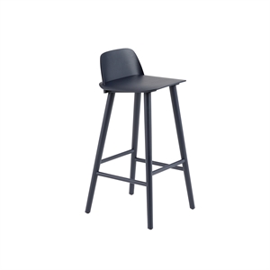 Muuto Nerd Barstool Midnight Blue H75