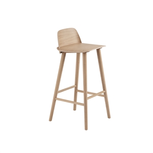 Muuto Nerd Barstool Oak H75