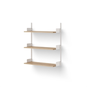 New Works Wall Shelf 900 Oak & White