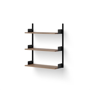 New Works Wall Shelf 900 Walnut & Black