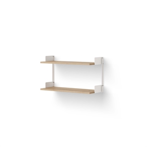 New Works Wall Shelf 450 Oak & White