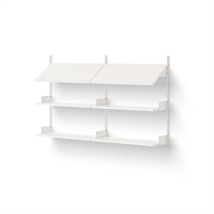 New Works Office Shelf 900 White