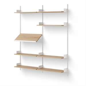 New Works Living Bookcase 1900 Oak/ White