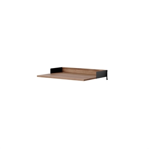 New Works Desk Shelf Set Walnut/ Black