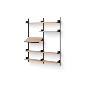 New Works Living Bookcase 1900 Oak/ Black