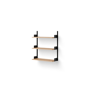 New Works Wall Shelf 900 Oak/ Black