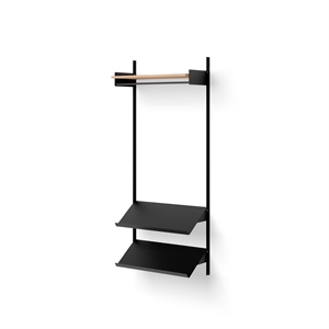 New Works Wardrobe Shelf 1 Oak/ Black