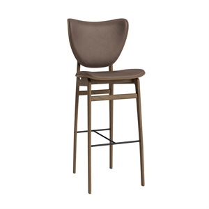 NORR11 Elephant Bar Stool H75 cm Light Smoked Oak/Dark Brown 21001