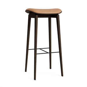 NORR11 NY11 Bar Stool H75 cm Dark Smoked Oak/Camel 21004