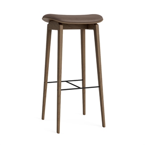 NORR11 NY11 Bar Stool H75 cm Light Smoked Oak/Dark Brown 21001