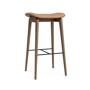 NORR11 NY11 Bar Stool H65 cm Light Smoked Oak/Camel 21004