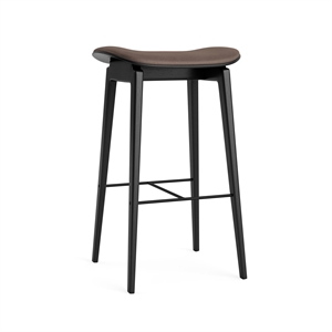 NORR11 NY11 Bar Stool H65 cm Black/ Dark Brown 21001