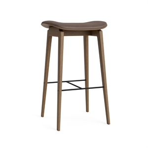 NORR11 NY11 Bar Stool H65 cm Light Smoked Oak/Dark Brown 21001