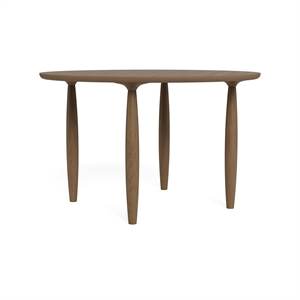 NORR11 Oku Round Dining Table Ø120 Light Smoked Oak