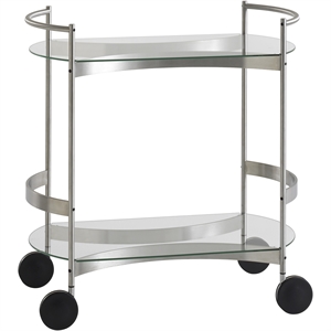 Brdr. Krüger Orbis Trolley Silver/ Clear Glass