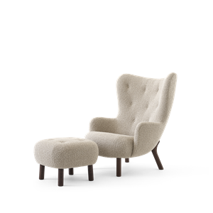 &Tradition Petra VB3 Armchair Karakorum 003/Oiled Walnut Incl. ATD1 Puff