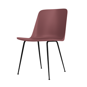 &Tradition Rely HW6 Dining Chair Without Armrest Maroon/ Black