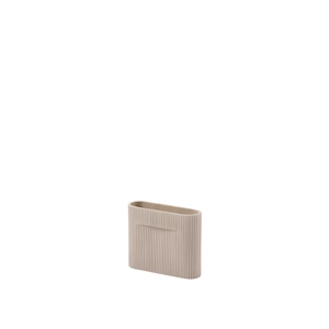 Muuto Ridge Vase Beige H16.5 cm