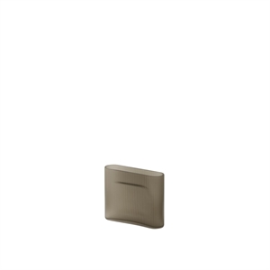 Muuto Ridge Vase H16.5 Taupe/Frosted Glass